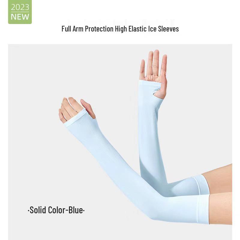 UV Protection Ice Silk Arm Sleeves for Cycling and Outdoor Activities