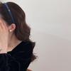 Schmales Wildleder-Stirnband für Herbst und Winter, Einfaches einfarbiges feines Stirnband zum Zurückstecken der Haare