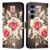 Flip Leather Wallet Phone Case for Samsung Galaxy S25 Edge S25 S24 Ultra S23 FE S22 Note 20 Ultra 10 9 8 Protective Cover