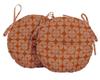 Vargottam Indoor Outdoor Round Bistro Chair Cushions Block Print 15-Inch Bistro Chair Pads Waterproof Seat Chair Cushion For Home