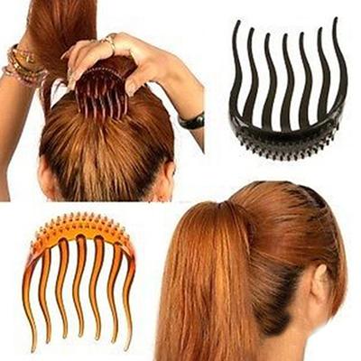 Insert Hair Clip Easy Attachment Wave Style 2 Colors Insert Hair Comb for Women