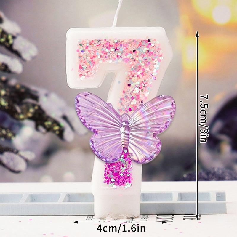 Svíčka růžová fialová narozeninové svíčky kreativní narozeninová svíčka dekorace na dort topper oceán hvězdice babyshow třpytivá ozdoba
