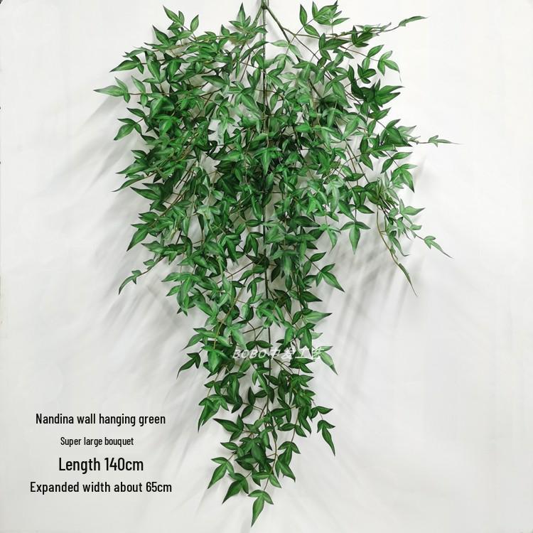 Artificial Spider Plant & Fern Hanging Decor - Trailing Green Vines for Wall & Ceiling