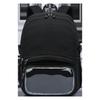 Schoolbag Solid Color Anti-splashing Oxford Cloth Multi-zipper Layered Transparent Visual Student Schoolbag Daily Commuter Backpack