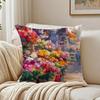 Flowers Market Pillow Wall Art Decor Cushion Cushion Cover Pillowcase Antidustmite living Room Sofa Decor Cushion Room