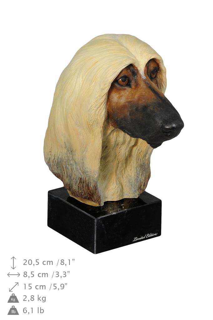 Afghanischer Windhund, Tazi - bemalte Figur, Statue, Figur, vom Künstler gefertigt, Marke Art-Dog