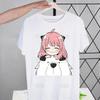 Anya Forger Printed T Shirt Men Yor Forger Tops Tees Harajuku Spy X FAMILY Tshirt Streetwear Hip Hop Male T-shirts