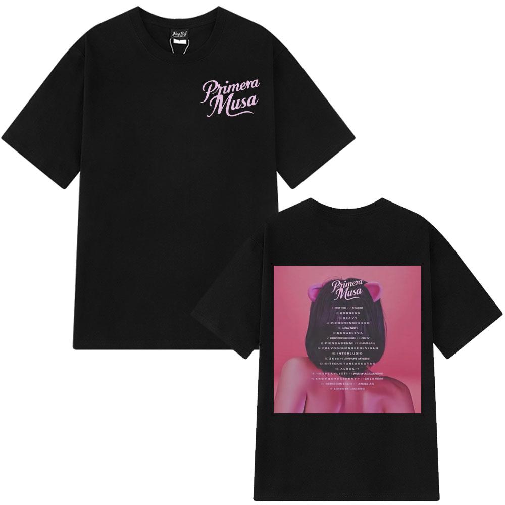 

Rapper Omar Courtz Primera Musa Tour Album Graphic T-shirts Men Women Casual Fashion T Shirt Aesthetics Oversized Cotton T Shirt 4XL