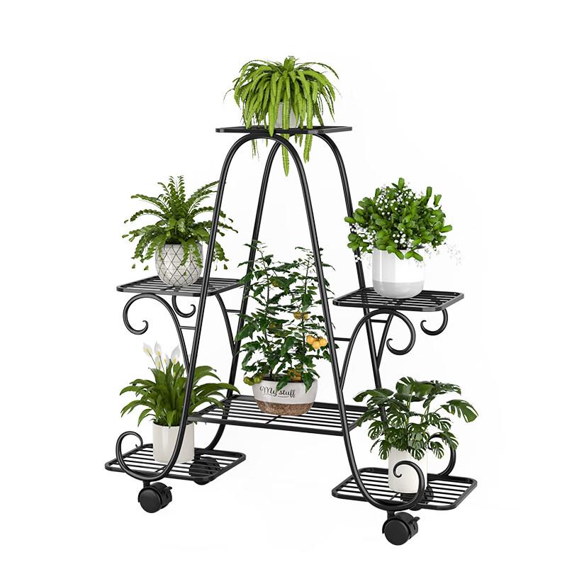 Multi-Tier Movable Plant Stand