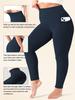 Plus-size Yoga Pants for Women Fitness-friendly High-waisted Waist-cinching Butt-lifting High-stretch Sports Leggings Plus-size Yoga Pants