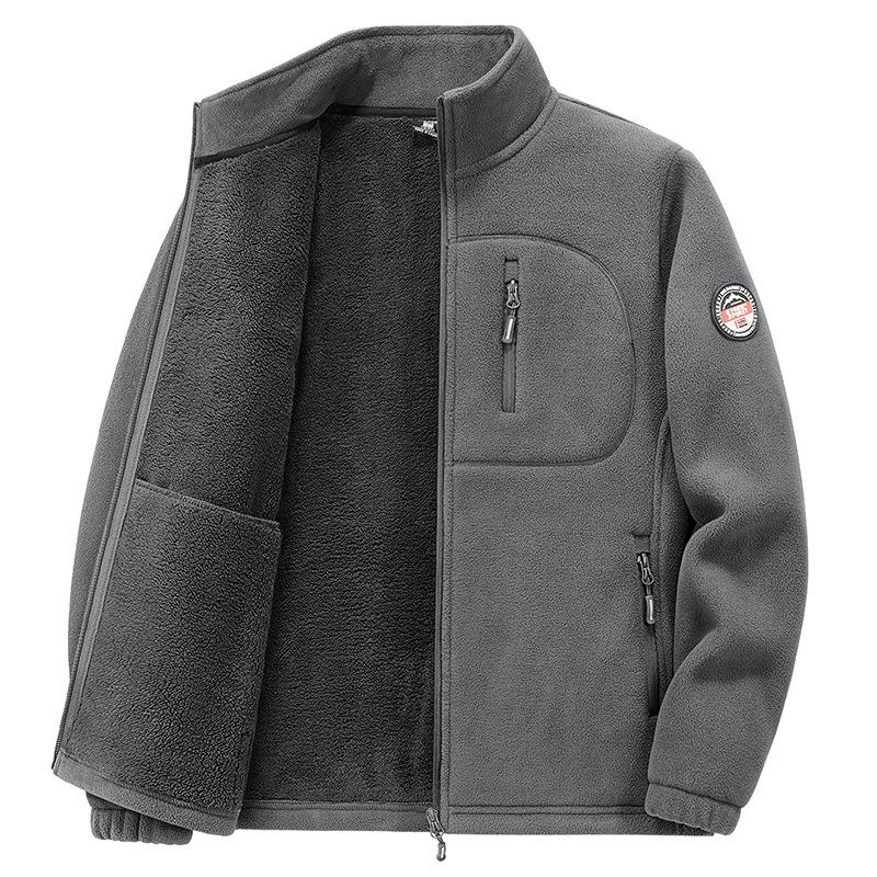Men`s Fleece Ski Jacket with Velvet