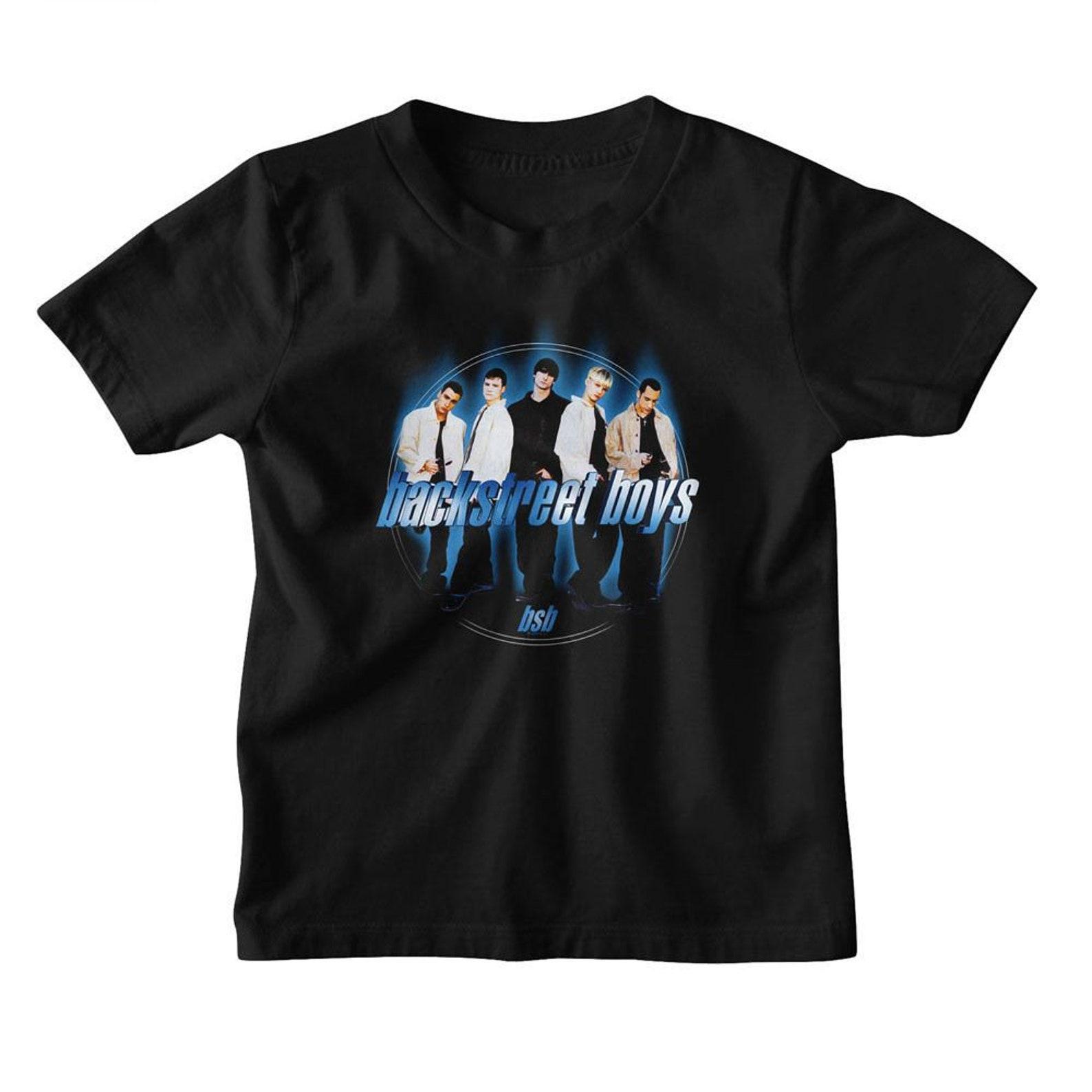 Backstreet Boys Blue Circle Black Toddler T-Shirt S