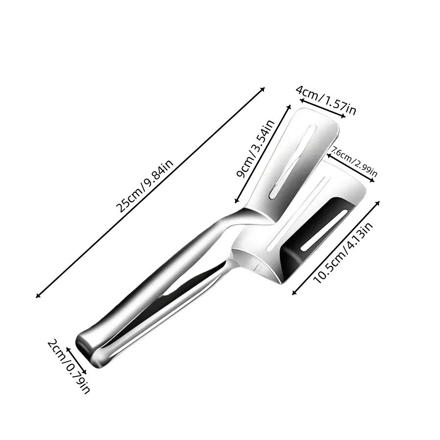Stainless Steel Steak Clips Multifunctional Spatula Double-Sided Cooking Tongs For Fish Meat Pizza Kitchen Baking Tools