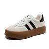 Autumn and winter new retro board shoes women's versatile platform sports casual white shoes