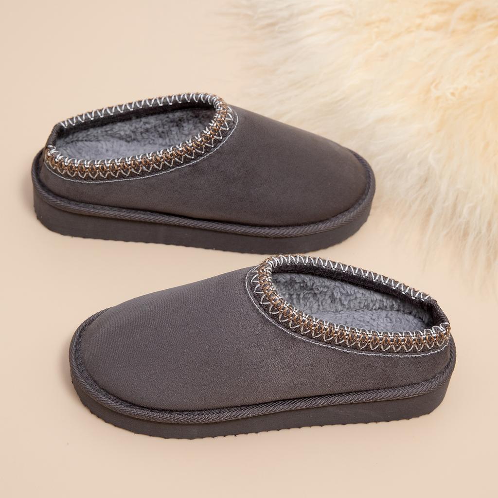 New Platform Fluffy Slippers Women/men House Flats Fashion Plush Winter Shoes Ladies Home Elegant Casual Footwear Slippers