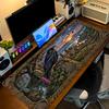 Raven Color Mouse Pad Large Gaming Table Cushion Non-slip Laptop Tablet Big Mousepad XXL Mat Mini PC Playmat With Lock edge