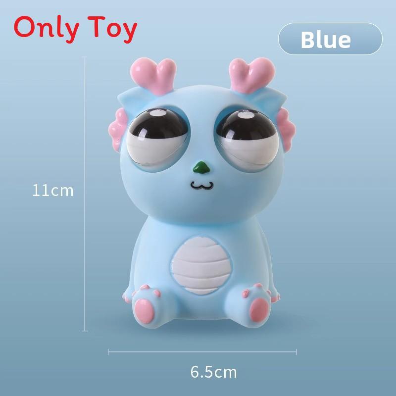 

Stress Relief Dragon Toy With Eyerolling And Squeeze Features For Kids And Adults синій