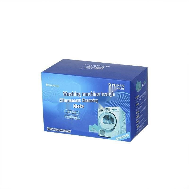 Effervescent Tub Cleaner Tablets for Top-Load Washing Machines - Oxygenated, Multifunctional Stain Remover and Descaler.