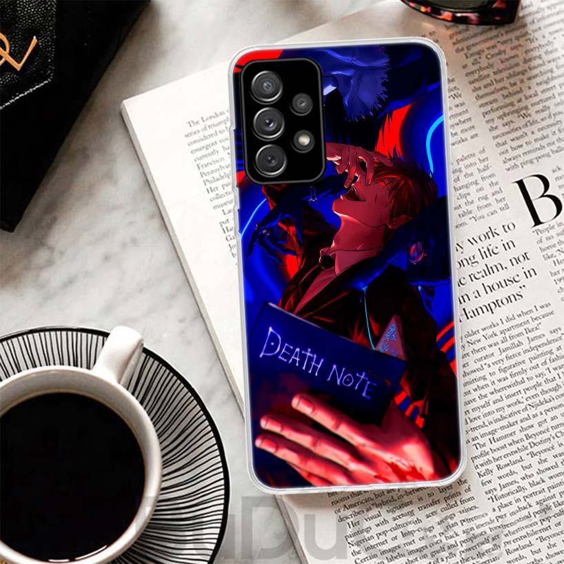 N-Note D-Death Yagami Light Phone Case For Samsung A17 A16 A26 A36 A56 A15 A14 A13 A55 A54 A53 A35 A34 A33 A25 A24 A23 A05S A04S