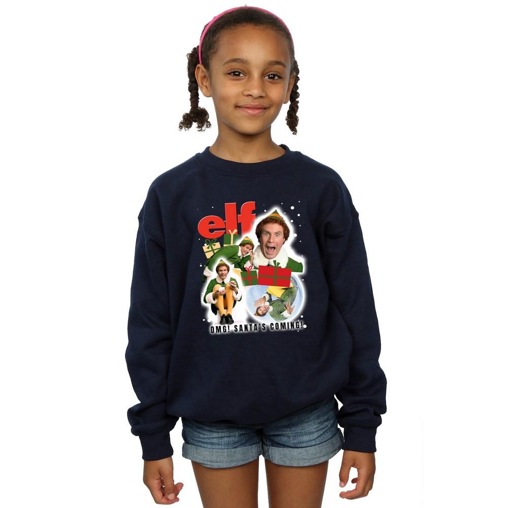 Elf Girls Buddy Snow Sweatshirt