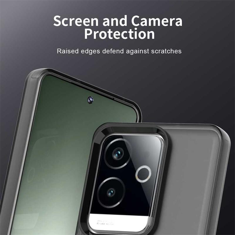 Anti-Drop Candy Color Phone Case For Realme GT 6 China Matte Transparent Case Realme GT 6 China Cover For Realme GT 6 China Case