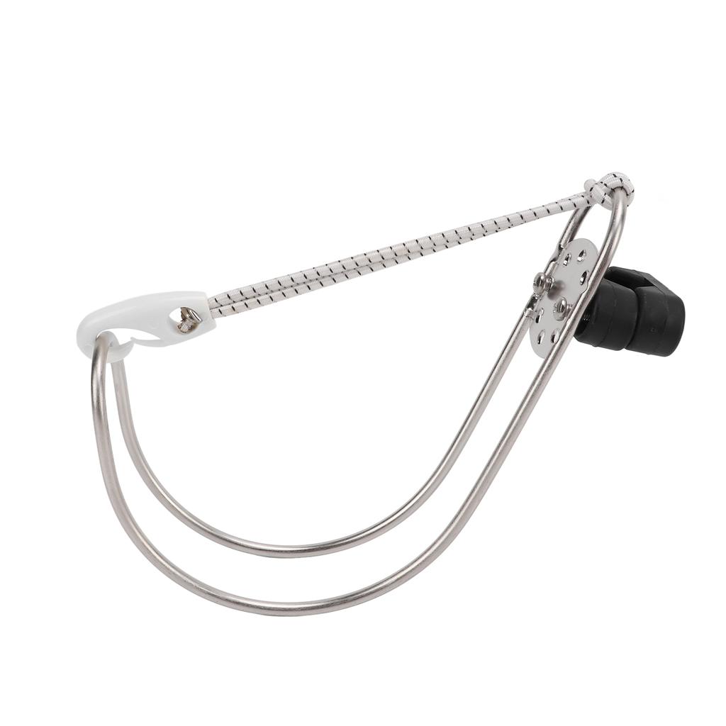 Lifebuoy Horseshoe Holder Any Angle Adjustment Facial Polishing Metallic Life Ring Holder for Boat