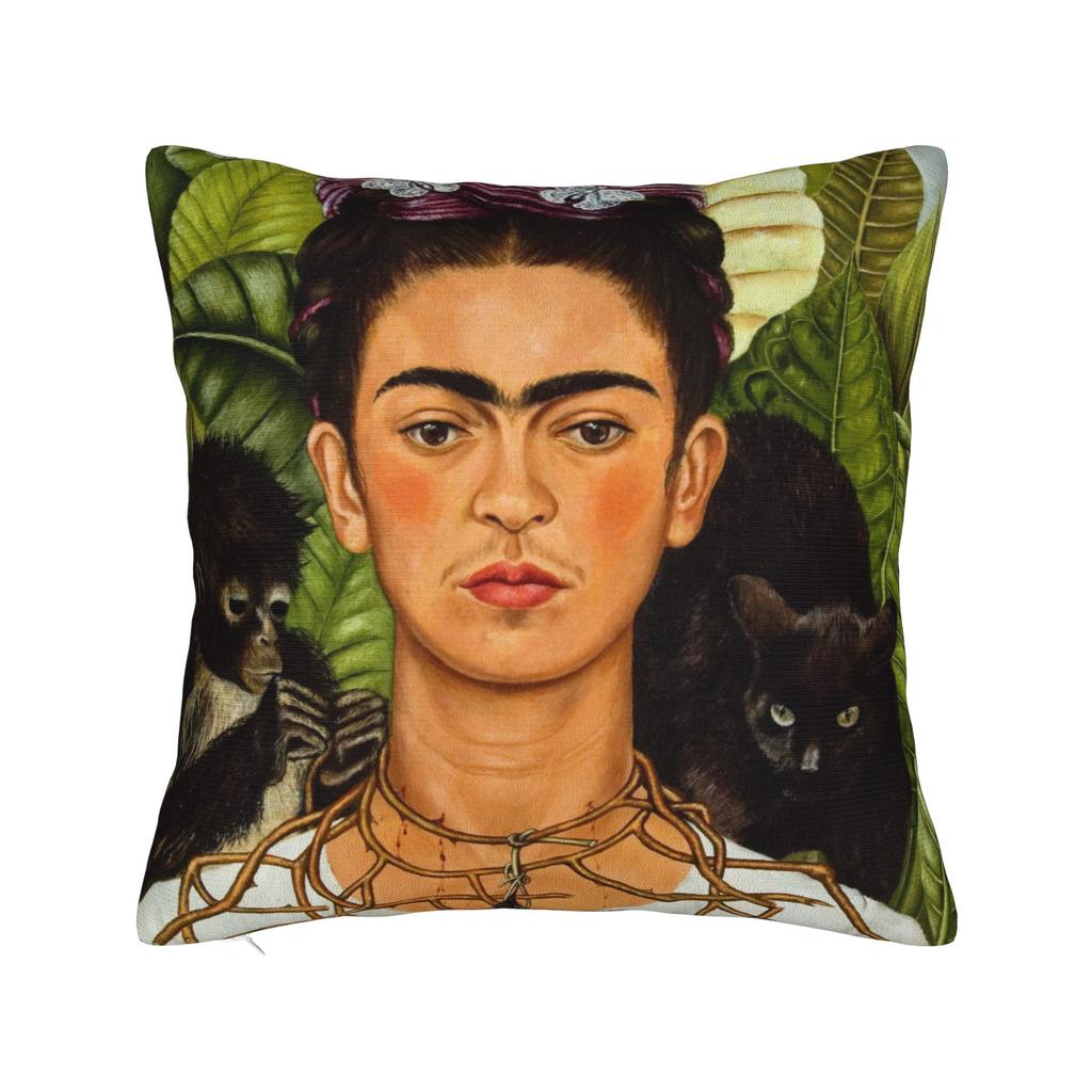 Pillow Case F-Fridas K-Kahlooo Soft Pillow Cover For Sofa Home Decoration Novelty Pillowcases