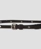 TTUDEMENT Eyelet Long Belt Brown