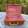 Vintage-Style Imitation Rattan Picnic Basket and Storage Box - Ideal for Photos, Bridesmaid or Groomsman Gifts