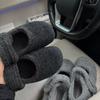 Height-increasing retro woolen velvet women's autumn and winter new snow Mary Jane cotton shoes