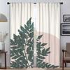 Concise Style Plants Curtains for Living Room Curtain for Room 2 Panel Shades Partition Home Interior Curtains Kitchen Blackout