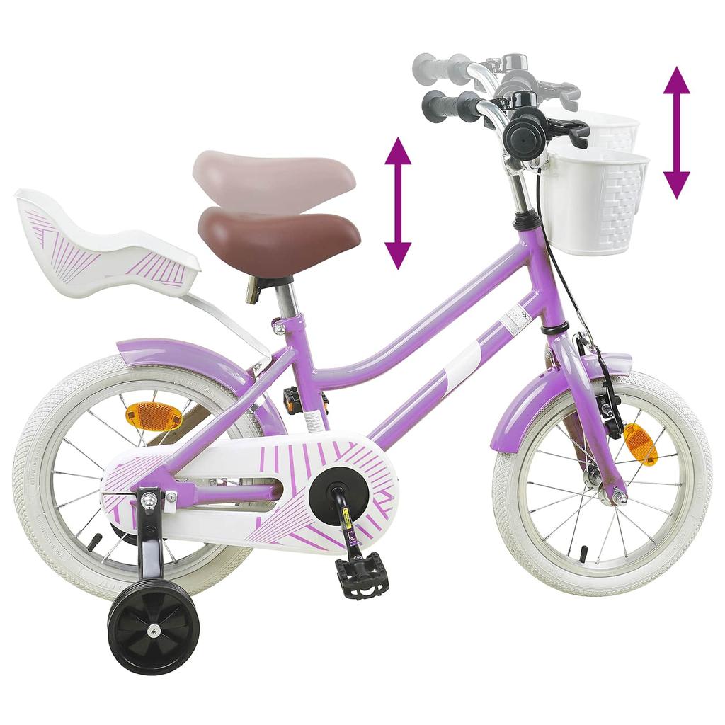 Kids Bicycle 12 Inch for Ages 2 4 Purple