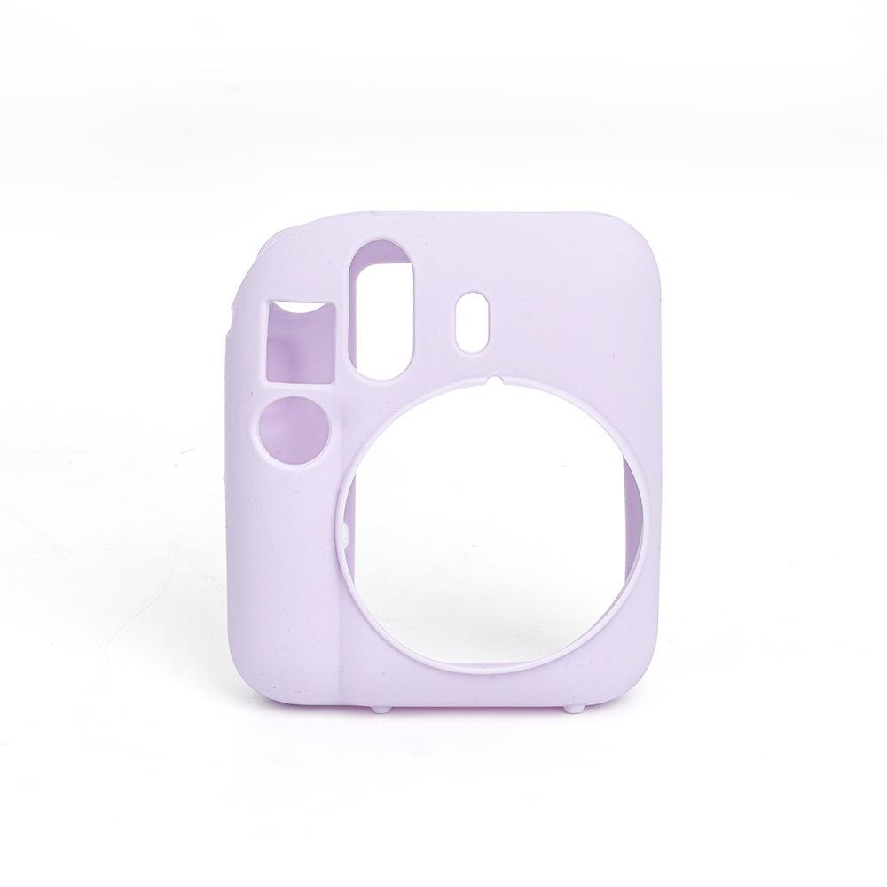 

[Пленочная лаборатория] Силиконовый чехол для камеры Instax Mini 12 Мягкий защитный чехол CAA23 светло-фиолетовый