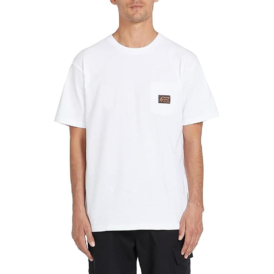 Volcom Herren Kurzarm Arbeits-T-Shirt – Schweres Baumwoll-Langlebiges T-Shirt
