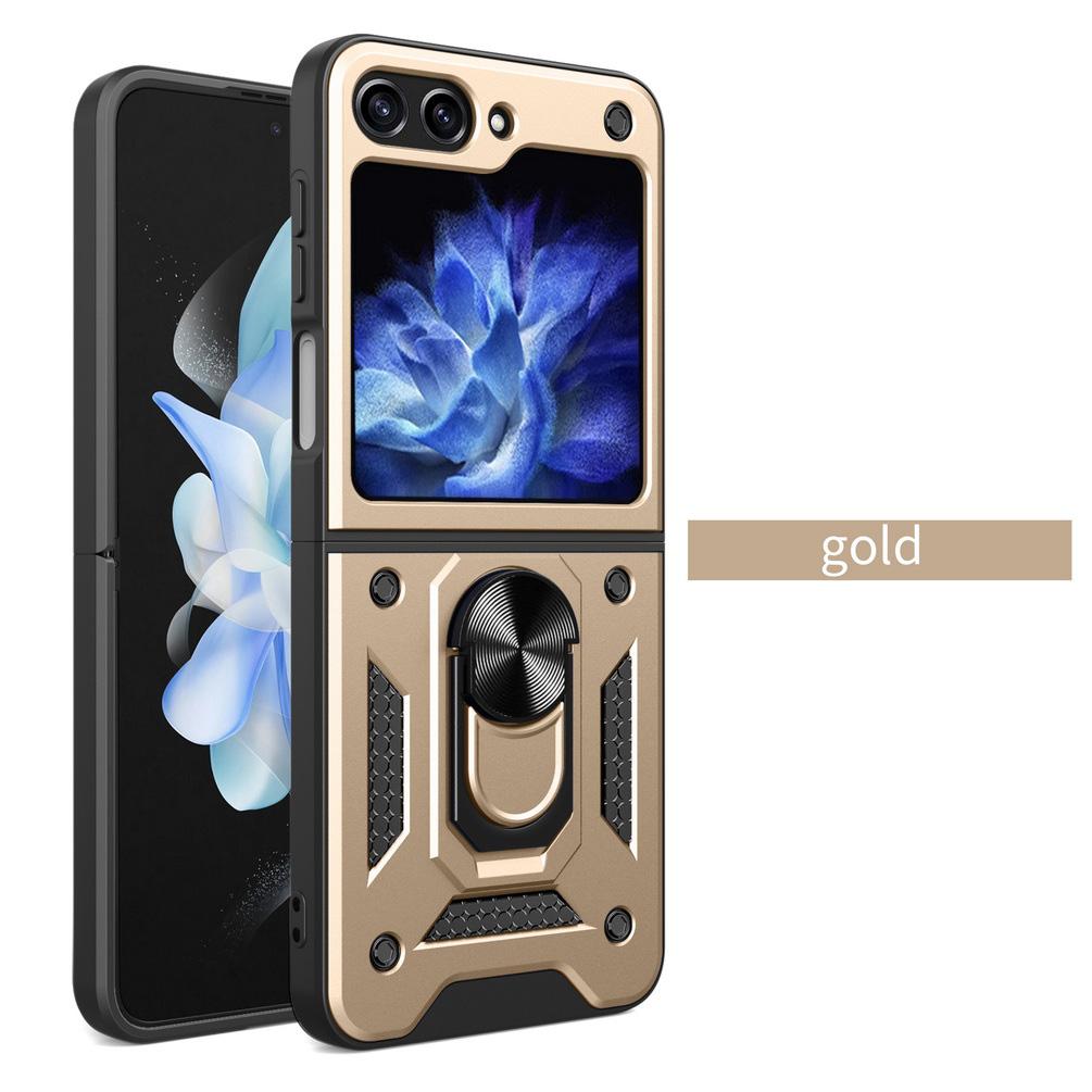 Camera Protection Case for Samsung Z Flip 6 5 4 3 Galaxy Z Flip6 Flip 5 4 3 Armor Hybrid Ring Back Cover