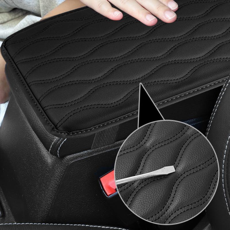 1pc Car Armrest Pad, Soft, Non Slip, Universal, Center Console, Anti Scratch, with Hand Supports for Car