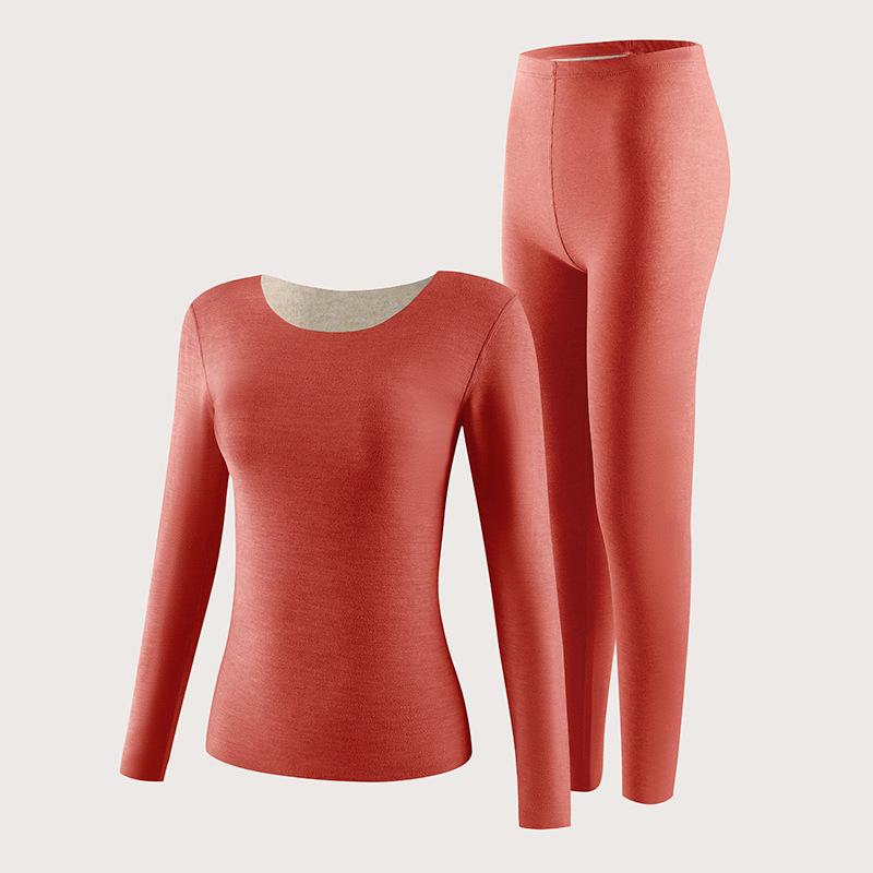 Damen Hochwertiges Kaschmir Thermo-Unterwäsche Set - Langärmeliges Oberteil & Hose, Dick & Warm für den Herbst.