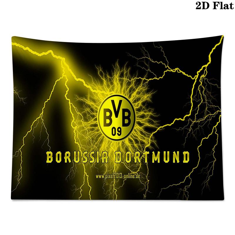 Borussia Dortmund Wall Tapestry Aesthetic Wall Hanging Printed Fabric Blanket Decorative Tapestries for Bedroom Living Room Home Decor