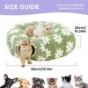 Cat Bed Tunnel Washable Soft Plush Cave With Ball Flower Design Interactive Cat Donut Tunnel For Crawling Scratching Teething