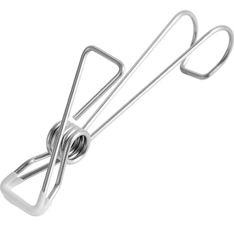 Multi-functional Japanese Stainless Steel Cloth Hanger Clips - No Trace, Strong Grip for Drying and Fixing Clothes