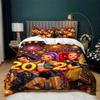 3Pcs Movie Star Kpop Quilt Cover Light-Weight Duvet Cover Set Bedroom Ultra Soft All Season Duvet Cover,2 Pillowsham