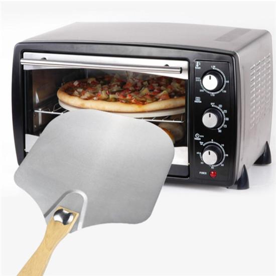 12-tommers avtakbart sammenleggbart håndtak Aluminiumlegering Pizzaspade Pizzapeel Trehåndtak Overføringspizzaspade Bakeverktøy