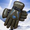 Winter Men Cycling Gloves Thickened Windproof and Warm Gloves Waterproof and Cold Gloves Outdoor Gloves