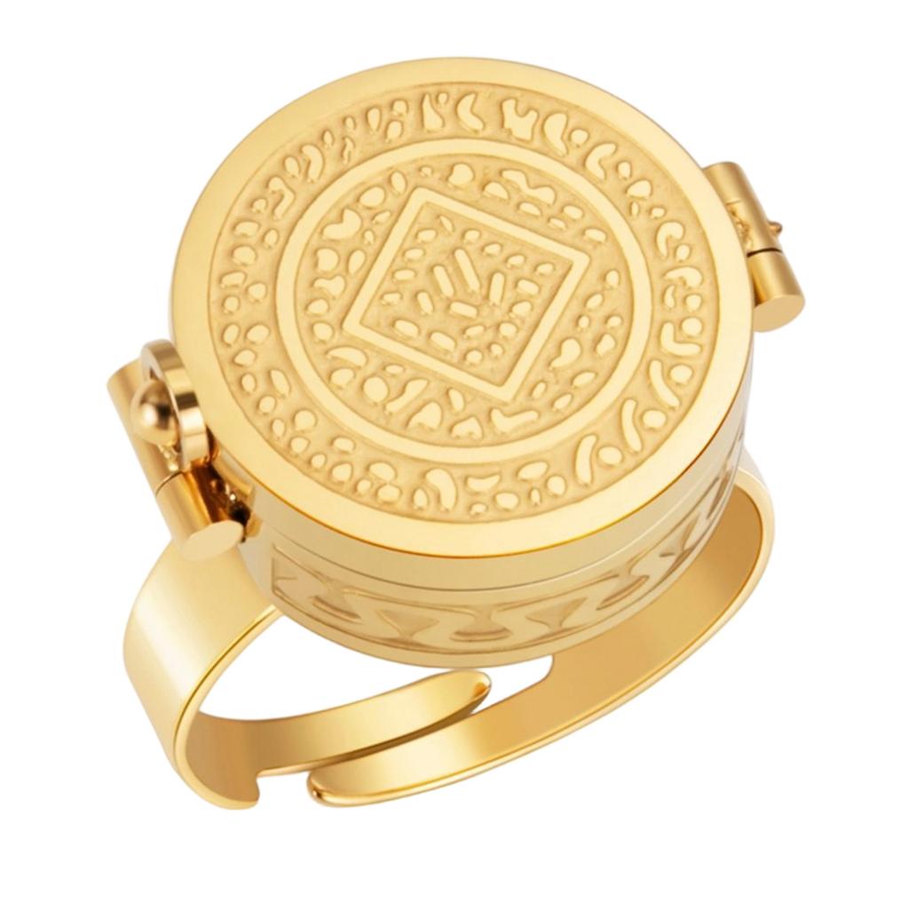 Multipurpose Adjustable Finger Ring Lip Balm And Item Storage Ring Portable Small Items Storage Solution for Daily