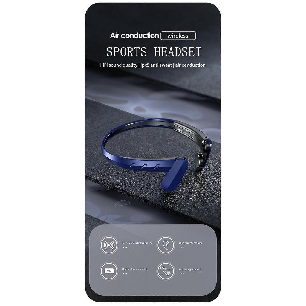 Bone Conduction Headset Wireless Bluetooth 5.2 Outdoor Sport Open Headphones