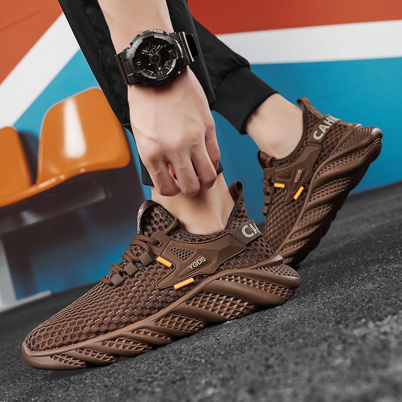 Neue Mode Herren Frühling und Sommer Low Top Bequeme Schuhe Atmungsaktive Freizeitsneaker