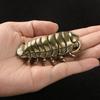 Antique Brasses Ornament Giants Isopod Figurine Ancient Marine Life Miniature Statue Gift for Collectors Home Office Decors