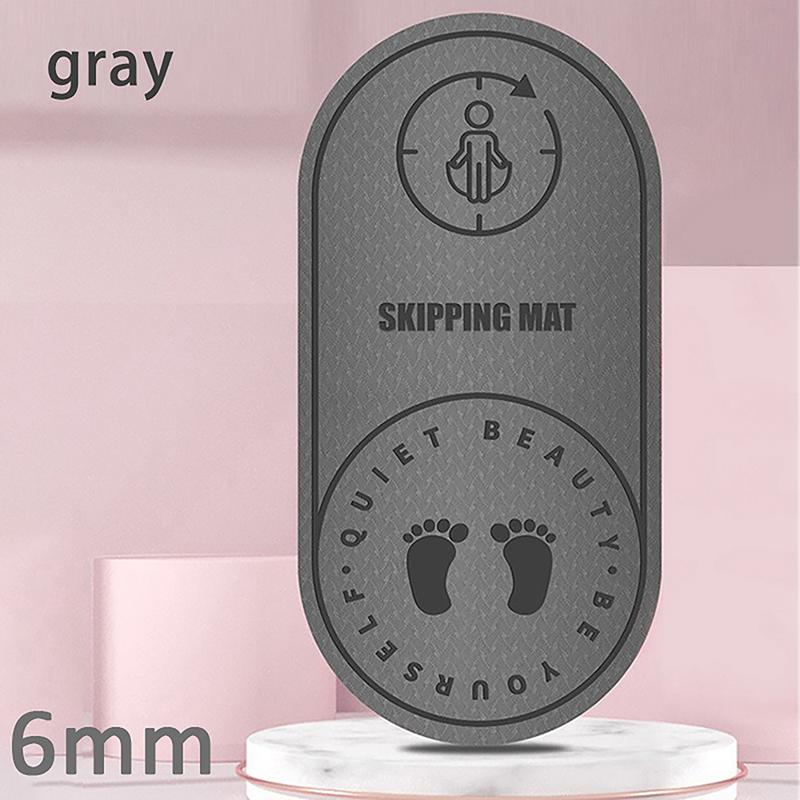 Skipping Rope Mat Anti-Noise Jump Rope Mat Exercise Nonslip Shock Absorption Yoga Mat Tpe Skipping Mat Fitness Yoga Pad