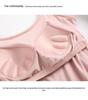 Modal Padded Crop Tank with Bra Cup & High Waist Shorts - Women's Summer Lingerie Set