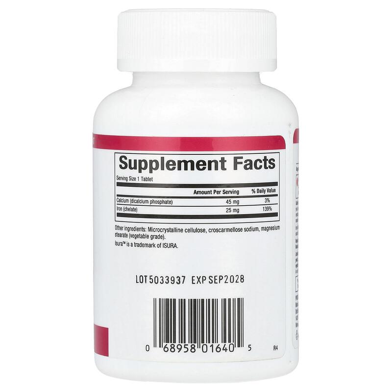 Iron Chelate, 25 mg, 90 Tablets